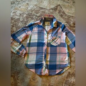 Abercrombie & Fitch Multicolor Pastel Plaid Shirt